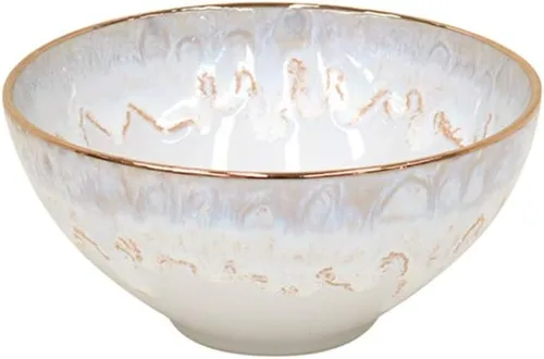Vista 5 de Casafina Plato de cerámica de cerámica de 11 pulgadas, colección Taormina, aguamarina, apto para microondas y lavavajillas, acristalamiento seguro
