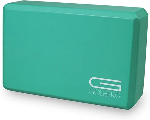 Vista 15 de Golberg - Bloque de espuma para yoga, para fitness, apoyo de alta intensidad y mejora la fuerza o flexibilidad, rosa/verde/verde oscuro, morado