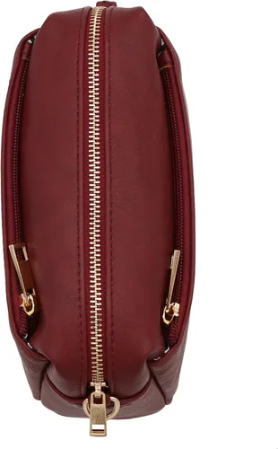 Vista 80 de FashionPuzzle Triple Zip Small Crossbody Bag