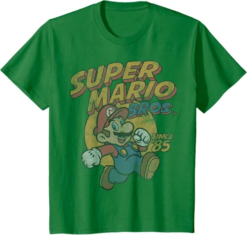 Vista 40 de Super Mario Bros. Desde '85 Camiseta Vintage con Póster' Negro