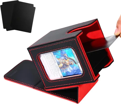 Vista 24 de Venssu Angel Themed MTG Deck Box with Commander Display (White and Grey)