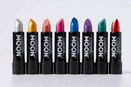 Vista 3 de Cosmic Moon - Lápiz labial metálico - 0.17oz - ¡Para labios metálicos fascinantes! - Oro