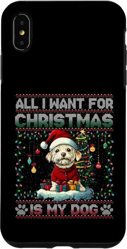 Vista 11 de Maltese Christmas Tree Lights Decorations Dog Lover Xmas Case for iPhone 17