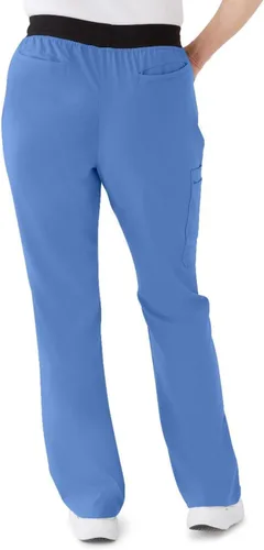 Vista 5 de ave. Women's Coastal Seven Pocket Bootcut Scrub Pant Negro