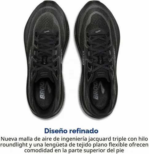 Vista 4 de Brooks Tenis de correr Ghost 18 para mujer Negro/Negro/Ébano