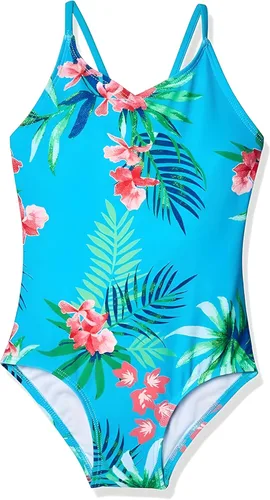 Vista 31 de Kanu Surf Bañador deportivo de una pieza Daisy Beach para niñas Aloha Negro