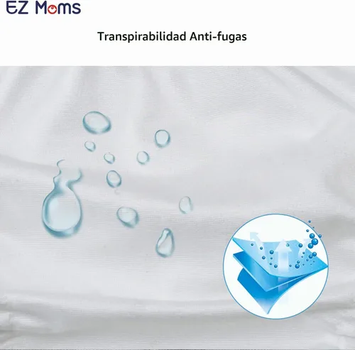 Vista 3 de EZ Moms 4 Paquetes de Ropa Interior de Plástico Suave para Niños Pequeños Cubierta de Pañal Reutilizable para Bebés Niñas Pantalones de Goma
