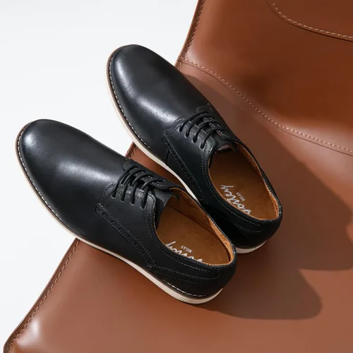 Vista 9 de Vostey Zapatos de vestir para hombre, zapatos de vestir casuales de cuero para hombres, zapatos Oxford de negocios de cuero para hombres
