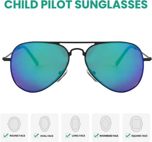 Vista 33 de Eyekepper Gafas de sol piloto para niños de 3 a 10 años