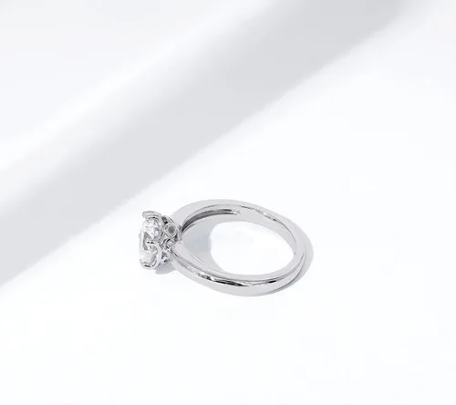 Vista 5 de Tienda Collection Sterling Silver Solitaire Ring set with Round Infinite Elements Cubic Zirconia