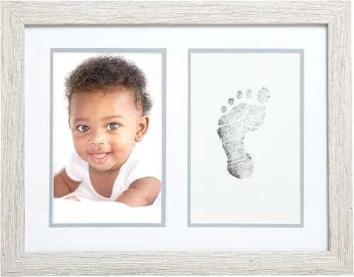 Vista 10 de Kate & Milo Rustic Me & My Sister - Marco para hermanos, regalo ideal para hermana pequeña o mayor, decoración de cuarto de bebé neutral para género