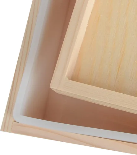 Vista 5 de Moldes de jabón grandes, revestimiento de silicona rectangular de 8L/282 oz para molde de 18 barras con caja y tapa de madera, herramientas