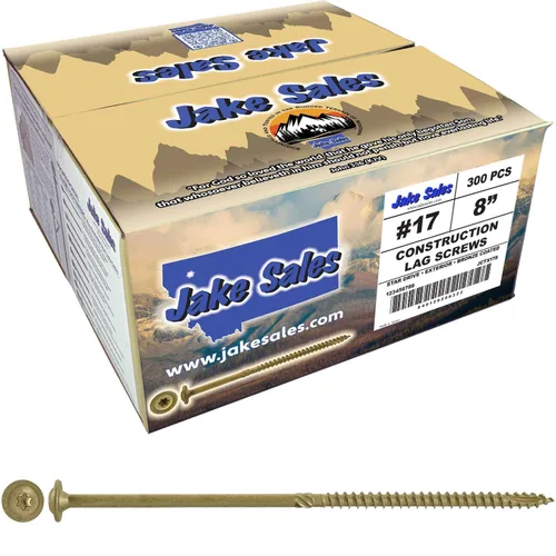 Vista 10 de Jake Sales Tornillo de retraso de construcción #17 x 4 - Tornillo de retraso estructural resistente con accionamiento Torx/Star Drive