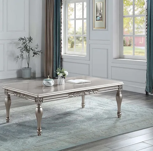 Vista 2 de Mesa de centro rectangular Acme Pelumi en platino