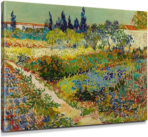 Vista 31 de IPIC - Campo de trigo con cuervos, reproducción artística de Vincent Van Gogh. Lienzo de giclée para decoración del hogar 10#F (20 x 16)