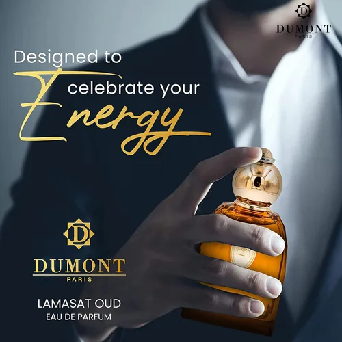 Vista 5 de Dumont BOROUJ LAMASAT OUD - Tamaño de viaje de 2.9 fl oz - Perfume unisex de inspiración árabe para hombres y mujeres - Fragancia almizclada