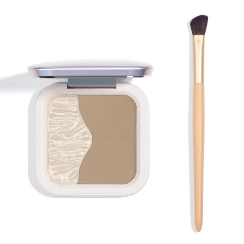 Vista 9 de ELESSY Paleta de Iluminador de Maquillaje Paleta de Iluminador Facial Paleta de Iluminador Facial de Larga Duración Paleta de Maquillaje Iluminador