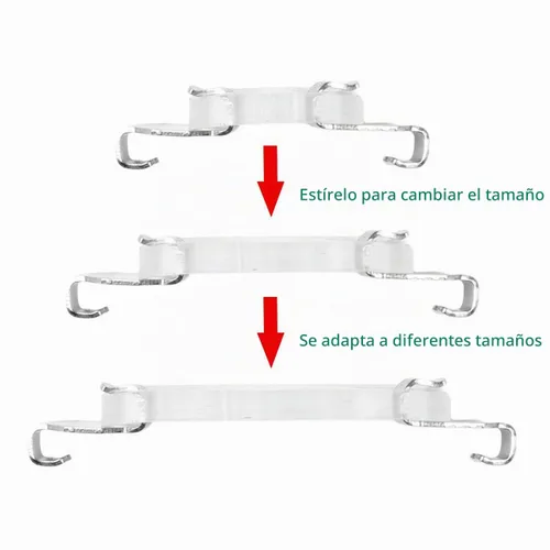 Vista 3 de Kit de corrección de uñas encarnadas Professional Nail Care Tools, Correction Clips and Adhesive Pads, Four Correction Clips, Correct Two Toenails