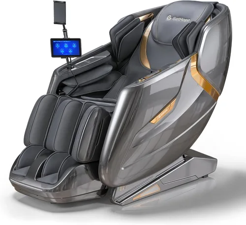 Vista 10 de Silla de masaje 4D de cuerpo completo, reclinable, gravedad cero, SL-Track, color negro