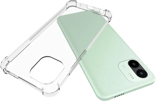 Vista 3 de USTIYA Funda para Xiaomi Redmi A1/Redmi A2 Clear TPU Cuatro Esquinas Cubierta Protectora Transparente Suave Funda