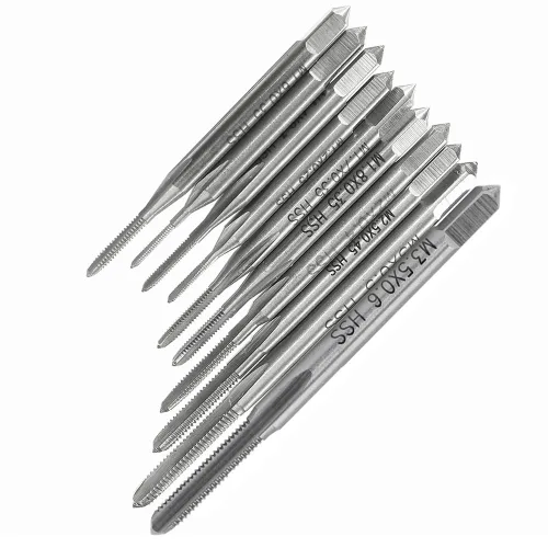 Vista 2 de Yakamoz 10 unids Micro Taps Bits Mini Máquina Tornillo Taladro Juego de Tornillos de rosca métrica Broca de Enchufe Pequeñas Brocas de Tapping