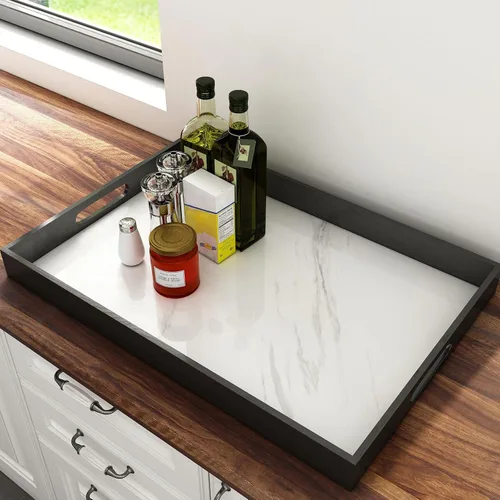 Vista 5 de YENHOME Papel de contacto de mármol blanco para encimeras de cocina, encimeras de despegar y pegar, impermeable, autoadhesivo, papel tapiz de mármol