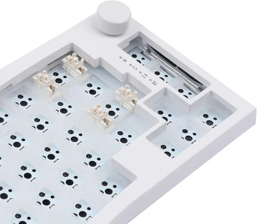 Vista 4 de EPOMAKER Feker Alice Layout Gasket - Kit de teclado inalámbrico con cable de 68 teclas intercambiables en caliente Bluetooth24 Ghztipo C con batería