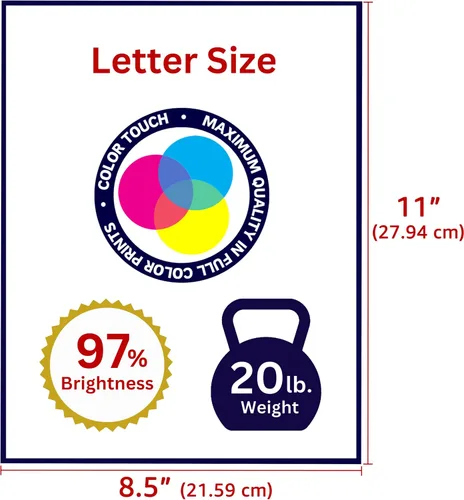 Vista 4 de Papel para impresora multiusos, 8.5 x 11 pulgadas, 20 libras (blanco, 1 paleta), papel multiusos, tamaño carta, papel para copiar, documentos