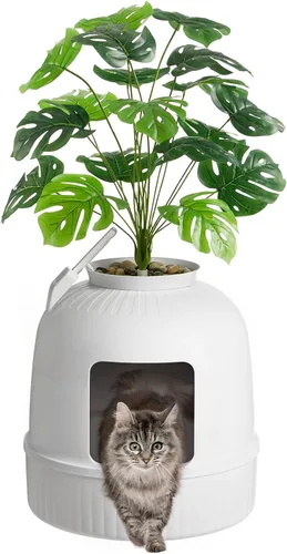 Vista 9 de Lifewit Caja de arena para gatos con sistema eléctrico de control de olores Negro
