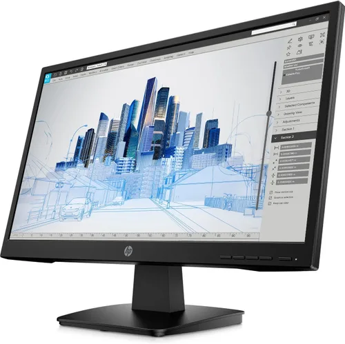 Vista 3 de HP Monitor de negocios serie P, pantalla antirreflejo, 21.5" Full HD (1920 x 1080), control en pantalla, modo de luz azul baja, HDMI, VGA, montaje