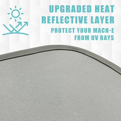 Vista 2 de BestEvMod Parasol plegable para techo compatible con Mustang Mach-E 2021-2025, accesorios mejorados con tecnología reflectante de calor, cubierta