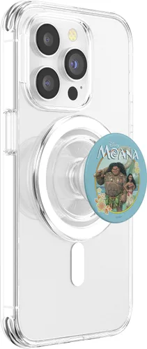 Vista 3 de Disney Moana Maui y Moana Circle Retrato PopSockets MagSafe PopGrip para iPhone