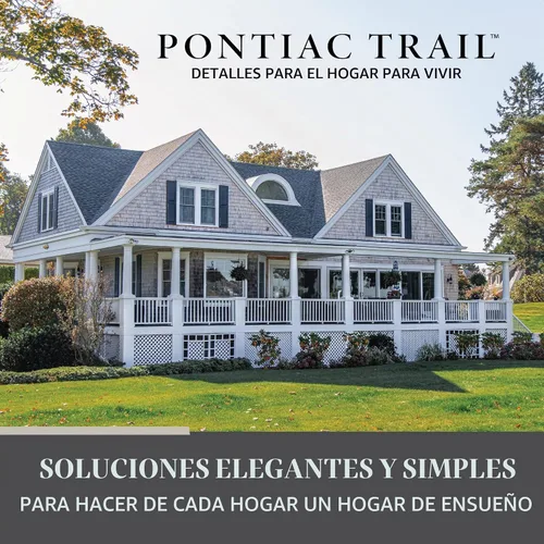 Vista 2 de Pontiac Trail Persianas de panel elevado 14.5 x 31 pulgadas - Cielo