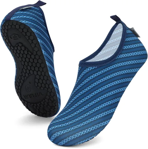 Vista 2 de VIFUUR - Zapatos para deportes acuáticos, calcetines acuáticos, de secado rápido, para yoga, con sensación de andar descalzo, sin cordones