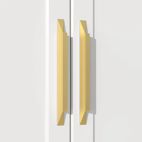 Vista 10 de Goldenwarm - Paquete de 5 manijas negras para cajones de 3-3/4 pulgadas, herrajes modernos para armarios, manijas para puertas de baño y vestidores