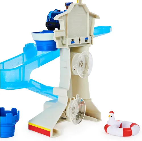 Vista 4 de Paw Patrol, Adventure Bay Juego de Baño con Vehículo de Chase con Luz, Juguete de Baño para Niños de 3 Años en Adelante