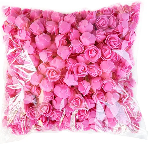 Vista 8 de Luvhua Flores de espuma a granel, rosas artificiales de espuma para manualidades, regalos de oso para el día de San Valentín, cumpleaños, decoración