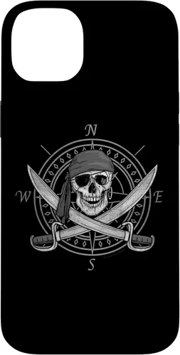Vista 15 de Pirate Skull and Cutlasses Compass Distressed Case for iPhone 17