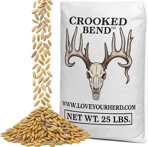 Vista 10 de Crooked Bend Last Resort Blend, EcoPack de 12 libras, semillas de parcela de alimentos de invierno para ciervos, centeno de grano de cereales