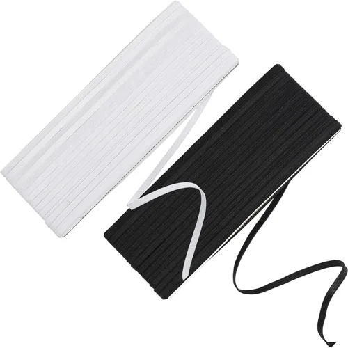 Vista 20 de Shappy Banda elástica para coser de punto de 1/2 pulgada x 11 yardas (beige)