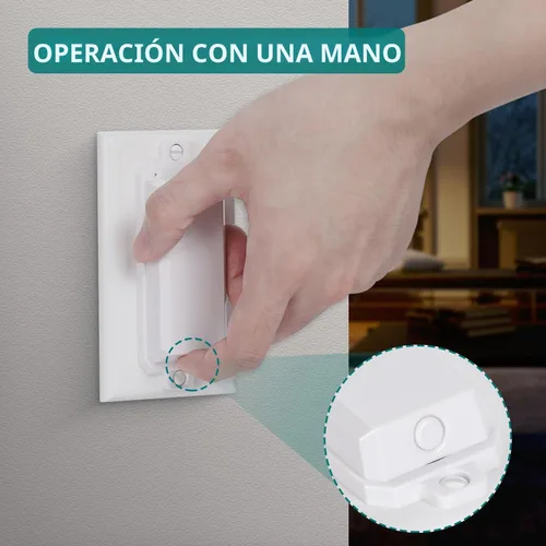 Vista 4 de CLYMENE Paquete de 2 fundas protectoras para interruptor de luz, cubierta