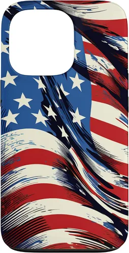 Vista 10 de iPhone 16 Cool USA Flag - Estados Unidos de América - Funda de diseño patriótico