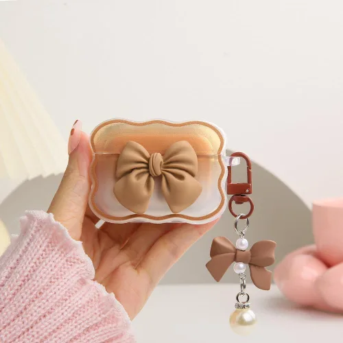 Vista 14 de Funda compatible con Apple AirPods Pro de 2 generación 2022, bonito diseño de ondas, a prueba de golpes, suave y transparente, protector AirPods