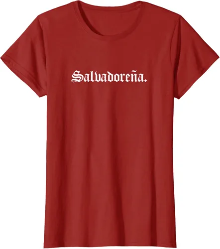 Vista 44 de Camiseta Salvadoreña Mujer, Negro