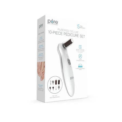 Vista 6 de Pure Enrichment 8 en 1 kit de manicura y pedicura.