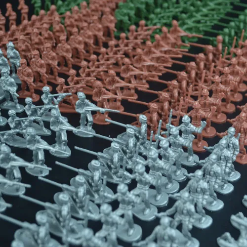 Vista 6 de RAINBOW TOYFROG Juego de figuras de acción de hombres del ejército - 300 piezas de soldados de juguete juego militar - Figuras de acción clásicas