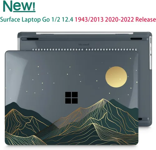 Vista 3 de Mektron Funda para laptop Microsoft Surface GO 3 de 12.4 pulgadas, compatible con Go 2/1, versión 2022-2020, modelo 1943/2013, carcasa rígida