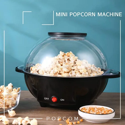 Vista 2 de Popcorn Poppers - Juguete automático de manivela sonriente, versión de entretenimiento en el hogar de pequeña máquina de palomitas de maíz volcadas