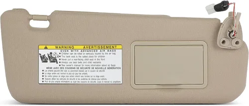 Vista 24 de Visor de sol para pasajero derecho gris sin techo solar para 2002-2005 para Dodge para Ram 1500, 2003-2005 para Dodge para Ram 2500, 2003-2005