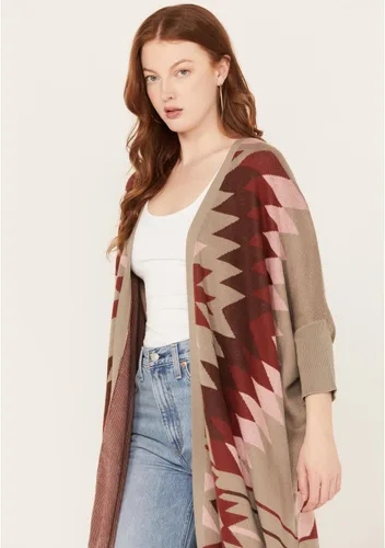 Vista 2 de ARIAT Cárdigan estilo serape para mujer
